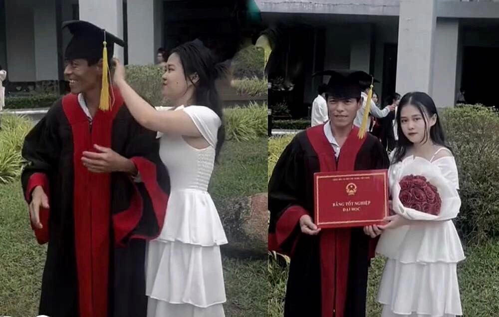 Bố mặc áo cử nhân trong ngày tốt nghiệp của con gái đầy xúc cảm-2