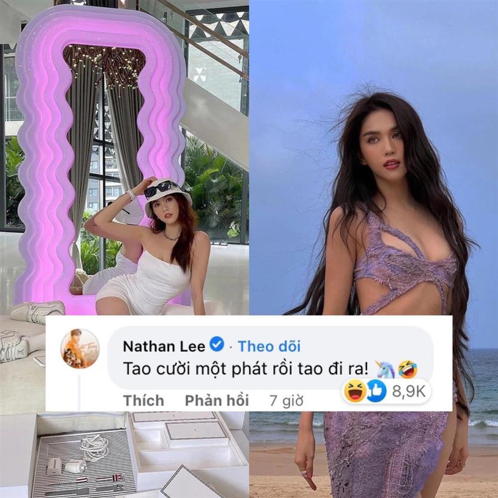 Nathan Lee sucks Ngoc Trinh addicted to fakes, 1 sentence attracts 10 thousand likes-3