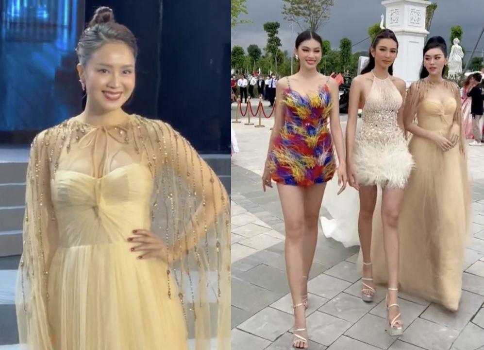 Hồng Diễm catwalk đụng hàng á hậu: U40 có hơn Tường San 21?-3