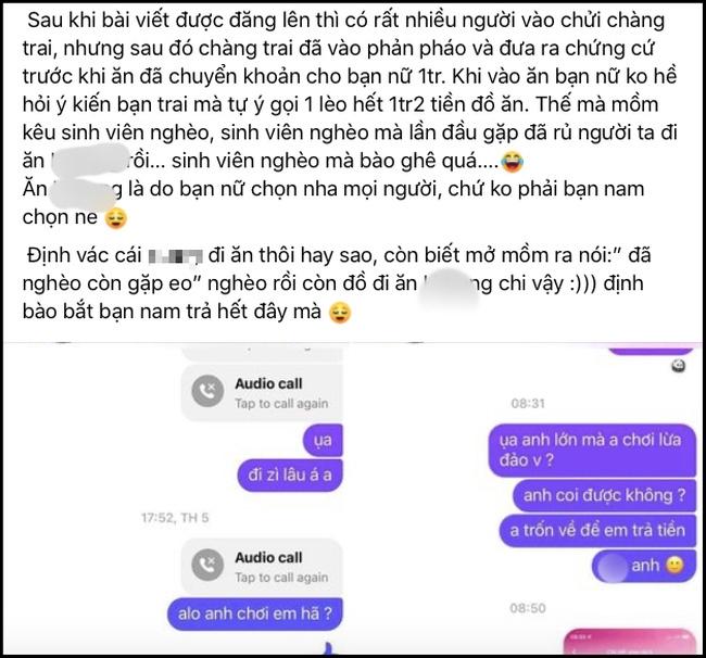 Bóc phốt bạn trai mời đi ăn rồi bùng hóa đơn, ai ngờ cú quay xe sốc nặng-1