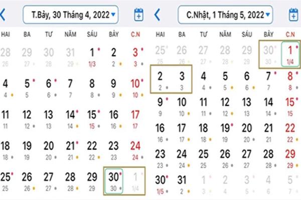 Dịp lễ 30/4 - 1/5/2022 được nghỉ mấy ngày?-1