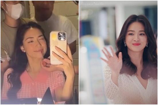 Ngỡ ngàng với khoảnh khắc Hòa Minzy giống hệt Song Hye Kyo