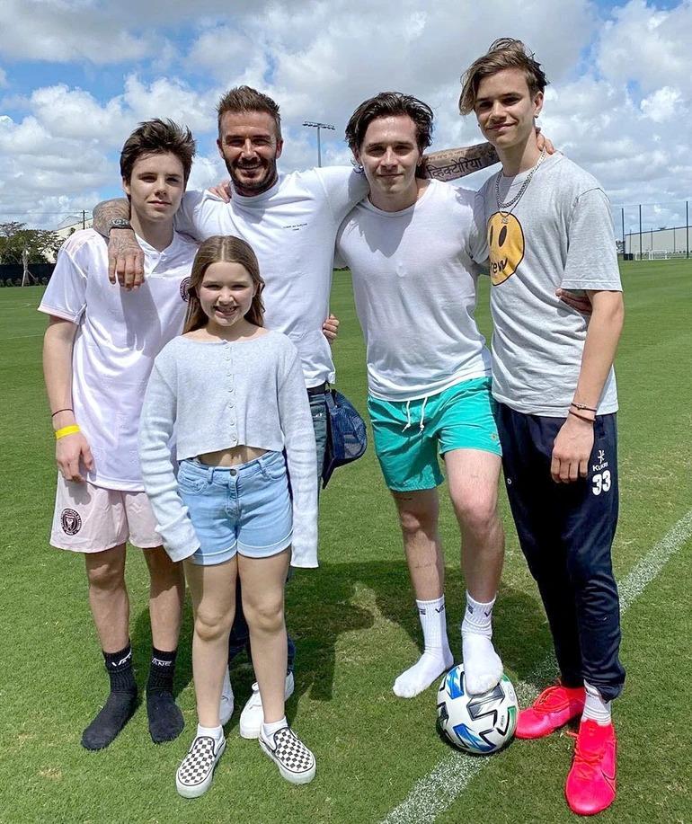 It's not that the Beckhams can suddenly cool off because of their children-5