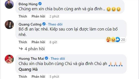 Dàn sao Việt chia buồn khi bố đẻ ca sĩ Quang Hà qua đời-4