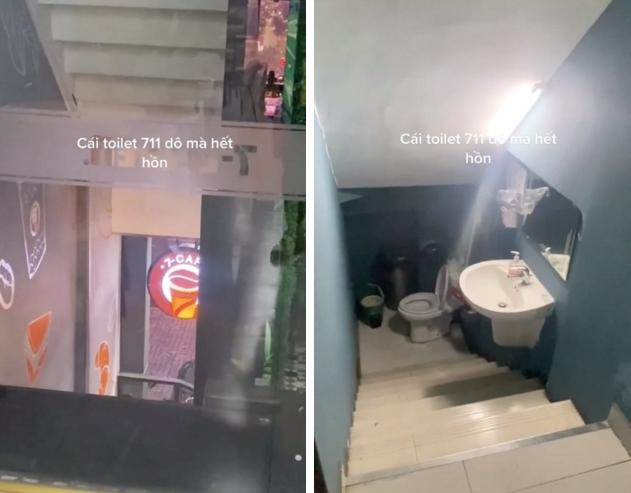 Vào toilet cửa hàng tiện lợi tại Việt Nam, cô gái sốc không nói nên lời-1