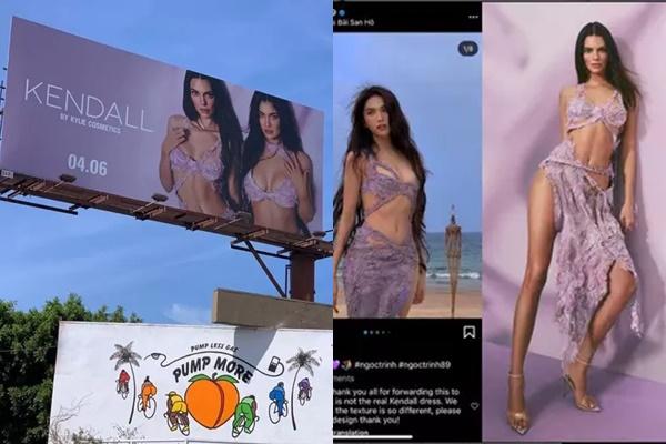 Mặc nhãn hàng mỉa mai, Ngọc Trinh xả ảnh bikini na ná Kendall Jenner-7