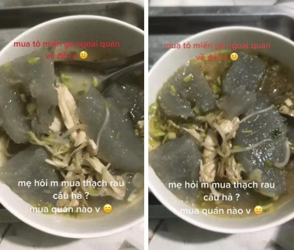 Tưởng mua được suất miến gà ngon, đổ ra cô gái muốn khóc thét-1
