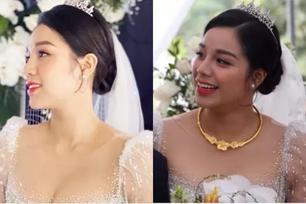The beauty of Ho Tan Tai's wife in the wedding is different from the photo showing off Facebook-10