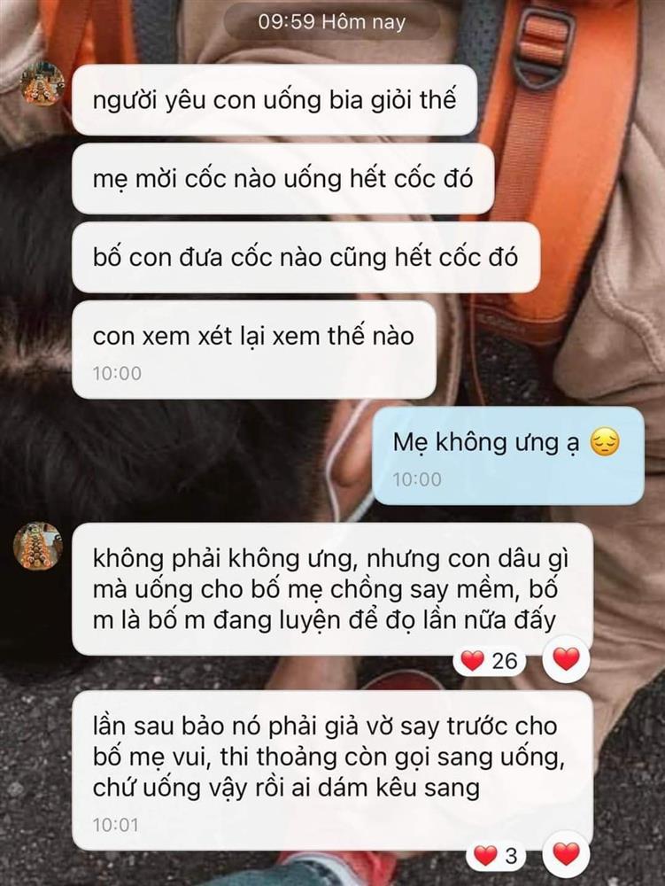 Cô gái uống bia hạ gục bố chồng tương lai, inbox cười ná thở-1