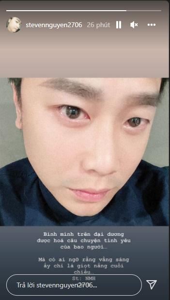 Tình cũ Hòa Minzy mắt đỏ hoe nói về tình yêu, chuyện gì đây?-1