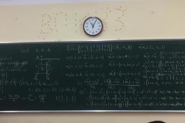 Vietnamese students cried when they saw the math problem board