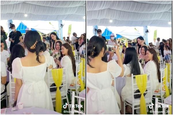 Phản ứng cực khéo của Hòa Minzy khi được nhường hoa cưới-1