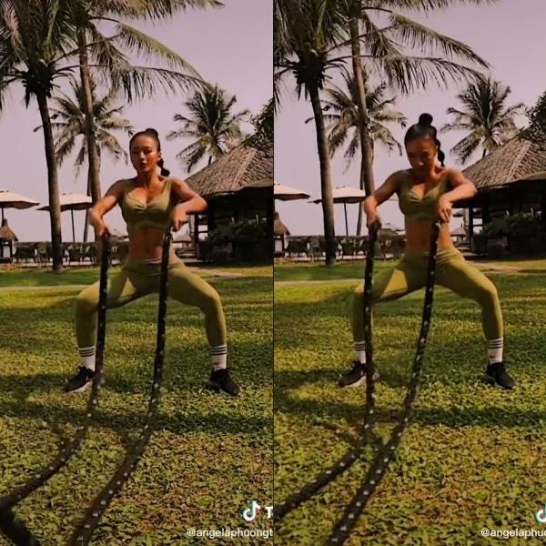 Angela Phương Trinh khiến netizen tái mặt vì cảnh tập gym-1