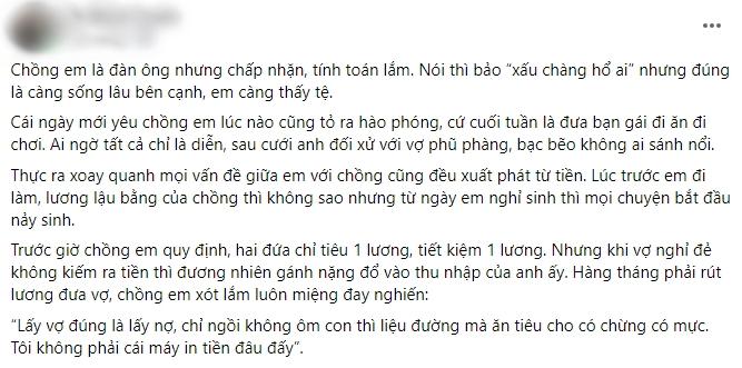 Vợ chăm con ốm không nấu cơm, chồng chỉ mặt mắng đồ ăn hại-1