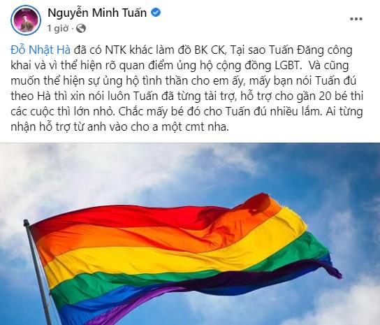 What did designer Nguyen Minh Tuan say when he was criticized by Trang Tran?-2