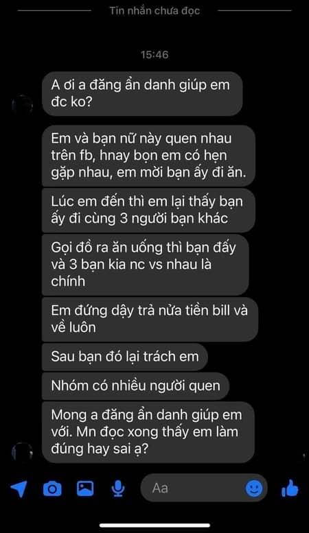 Lần đầu hẹn hò, cậu trai chạy đứt dép khi thấy ít nhất 5 cô cùng đến-1