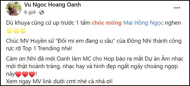 Hoàng Oanh xưng hô không phải phép với Đông Nhi?-2