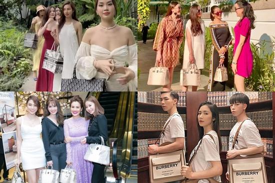 Hội bạn chất nhất Vbiz: Xách túi hiệu theo team, nguyên dàn Dior, Hermès