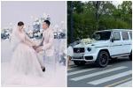 Lý Bình đón cô dâu Phương Trinh Jolie bằng xe G63 13 tỷ 'hot họt'