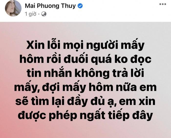 Mai Phương Thúy xuất hiện bơ phờ, mắt băng bó kín mít-5