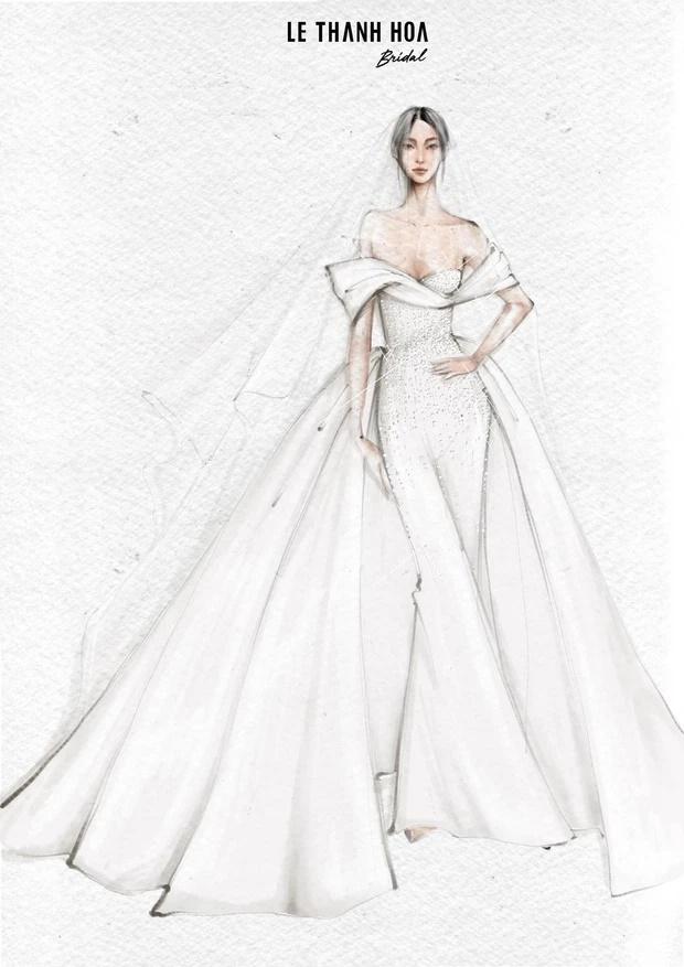 Hé lộ 3/11 chiếc váy cưới của Phương Trinh Jolie trong ngày trọng ...