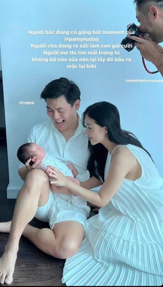 Salim cùng chồng thiếu gia đưa con gái mới sinh đi chụp ảnh-2