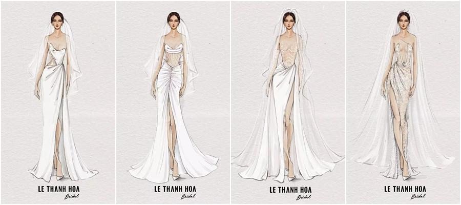 Phương Trinh Jolie hở gần trọn cơ thể trong váy cưới ren xuyên thấu-7