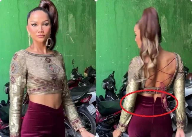 HHen Niê xổ mỡ, đầu hói cả mảng khi diện lại đồ Miss Universe 2018-7