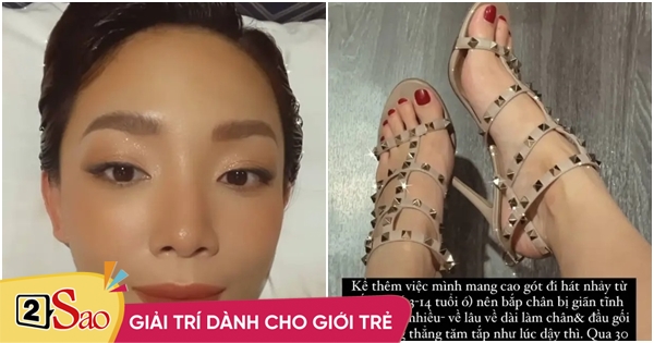 Toc Tien suffers from the pressure to be beautiful on stage to the point of getting sick
