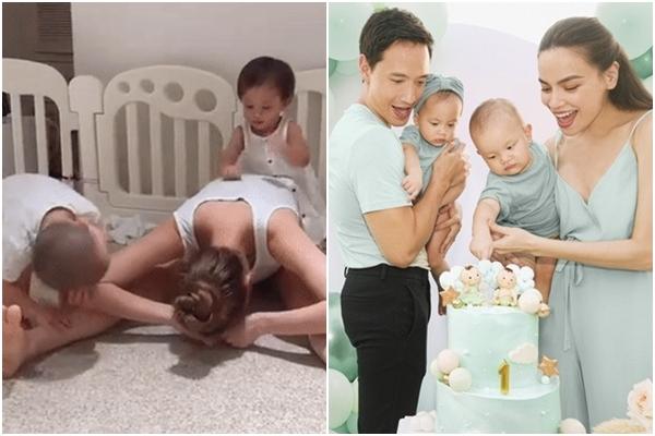 Ái nữ nhà Hà Hồ mới 1 tuổi đã tập yoga thuần thục như người lớn-9