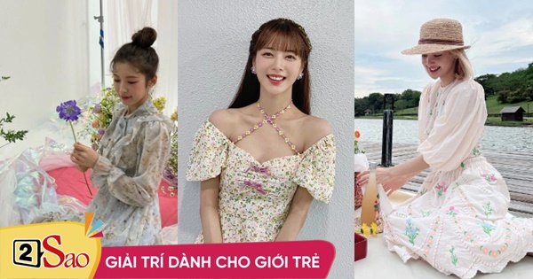 Korean beauties fall in love with a series of summer baby floral dresses