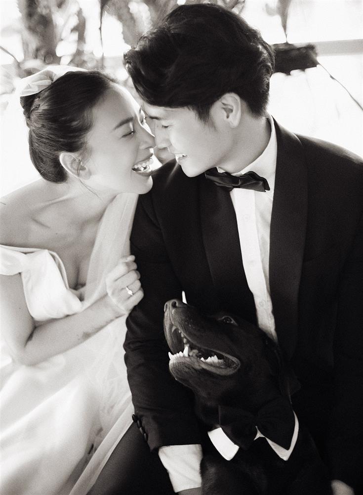 Huy Trần hôn Ngô Thanh Vân đến tẹt cả mũi trong ảnh cưới-3