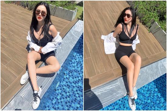 Bảo Thy trốn con diện đồ tắm cực bốc, 'bộ loa' bỉm sữa chiếm sóng