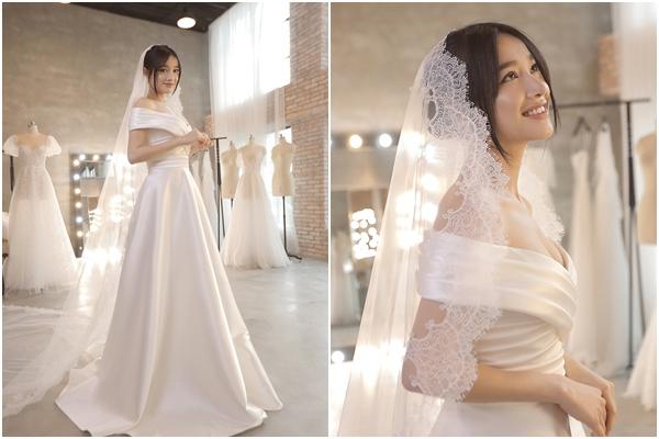 Hot không kém ảnh cưới là khoảnh khắc thử váy của sao Việt-7