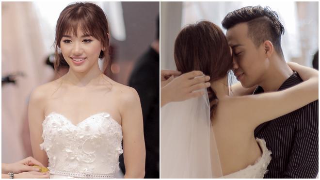 Hot không kém ảnh cưới là khoảnh khắc thử váy của sao Việt-12