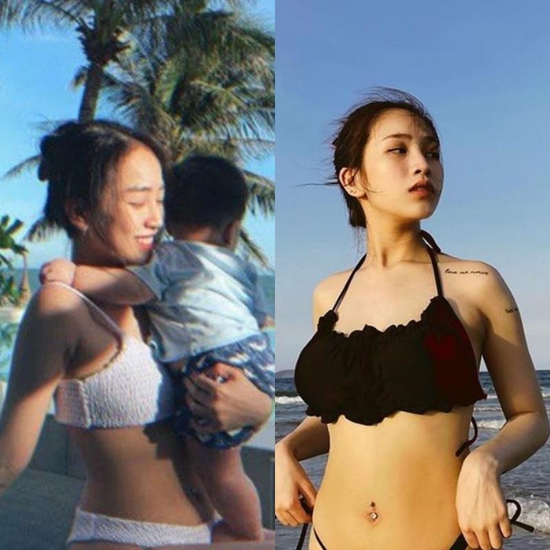 Con gái Minh Nhựa lộ diện sau sinh, mặt mộc mẹ bỉm gây chú ý-7