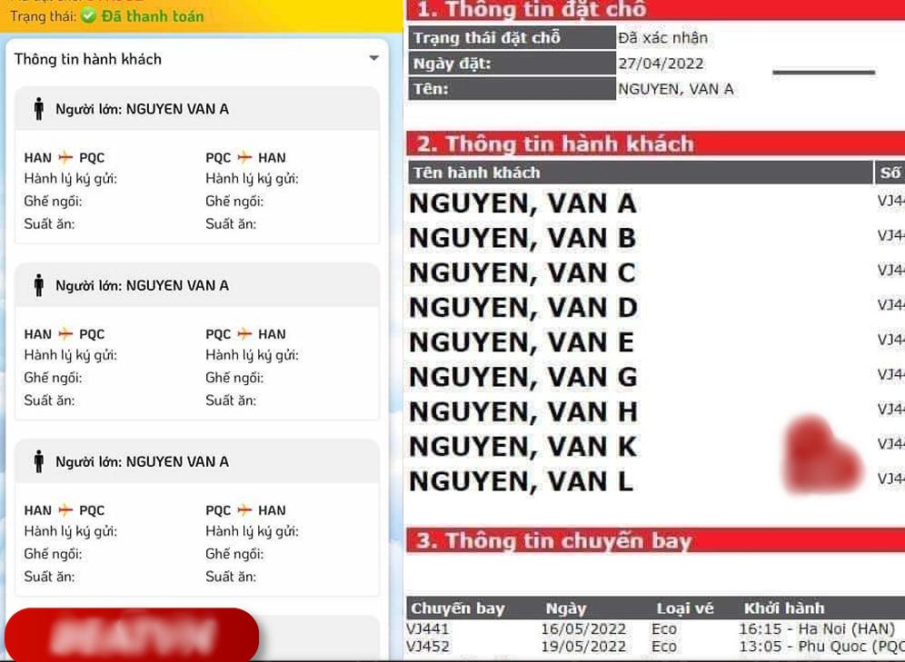 Khách mua 9 vé máy bay đặt tên ố dề: Đại lý bán vé mới là người sai-1