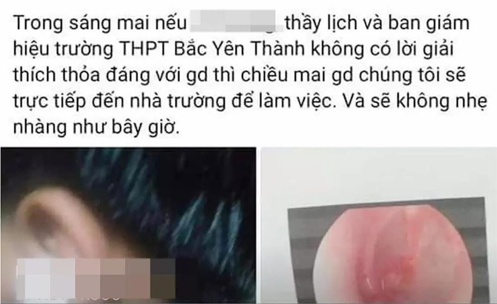 Thầy giáo Nghệ An tát học sinh thủng màng nhĩ vì dùng điện thoại?-2