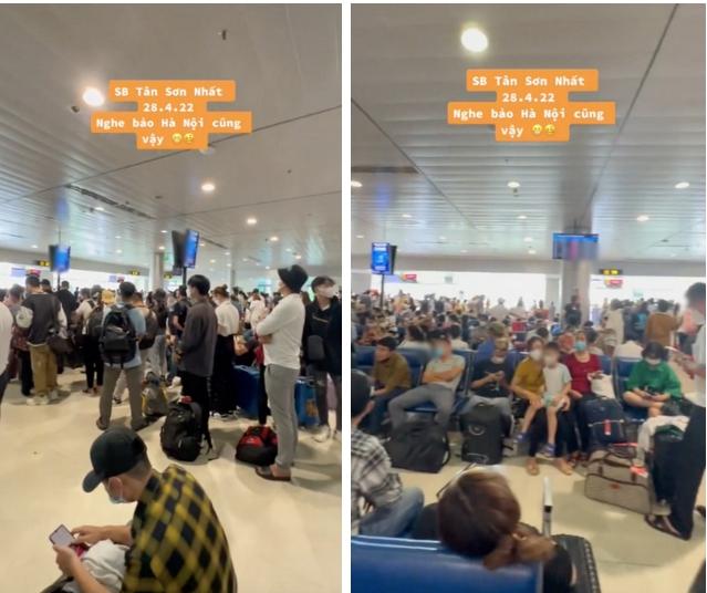 Sân bay TP.HCM đông kín người dù chưa đến ngày nghỉ lễ-2