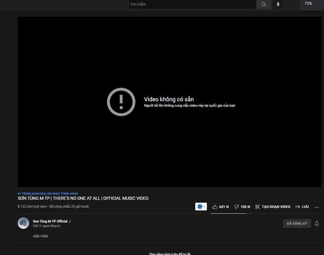 Sơn Tùng không gỡ hẳn MV, chỉ ẩn khỏi YouTube Việt Nam-1