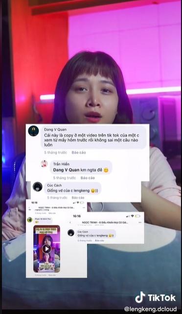 Ngoc Trinh accused of stealing, slapping her own mouth after plagiarism scandal-3