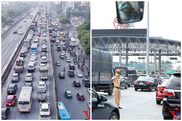 People have been rushing to leave Hanoi since dawn, Ring Road 3 is paralyzed