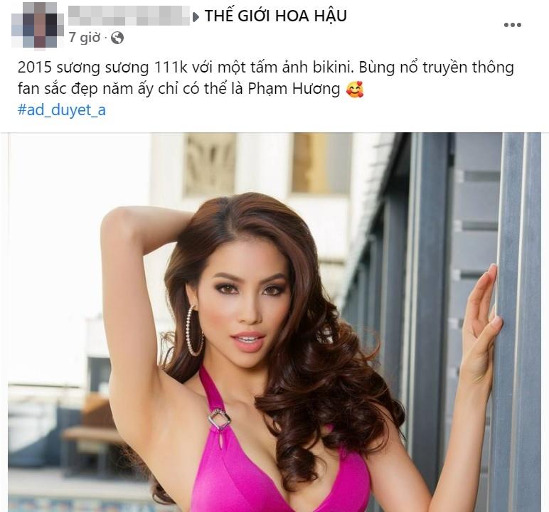 Ảnh bikini cú nổ của Phạm Hương tại Miss Universe hot trở lại-5