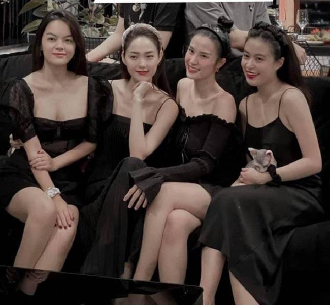 Nhan sắc Hoàng Thùy Linh chiếm spotlight hội bạn toàn mỹ nhân-4