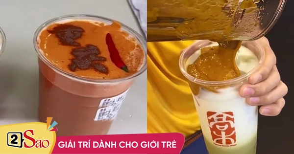 3 creative phases of difficult milk tea, from hot pot milk tea to crab matcha with chili sauce