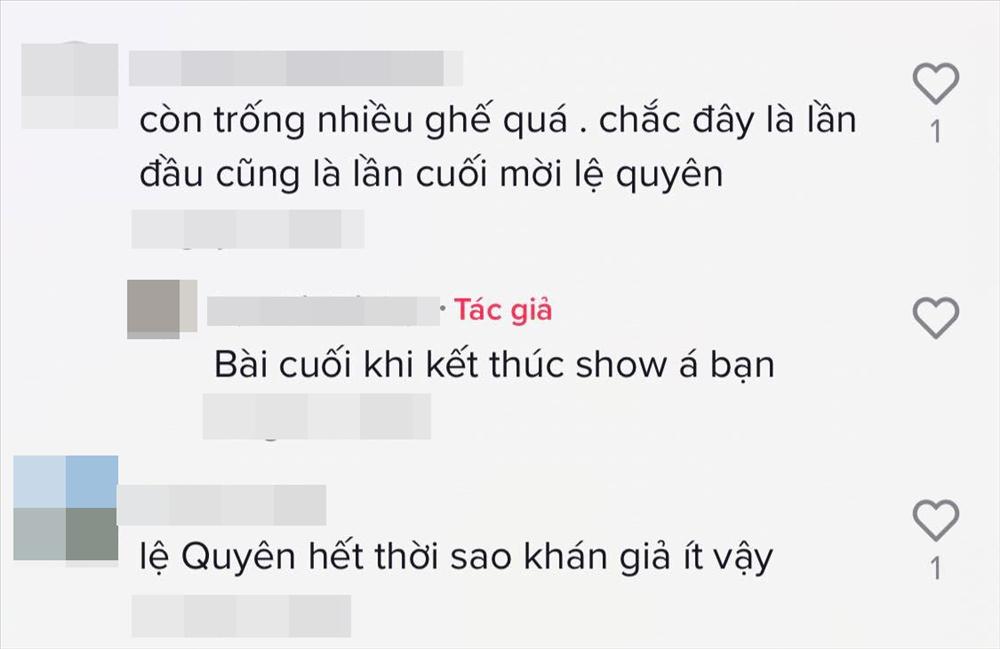 Lan truyền clip show Lệ Quyên ế khách, khán giả bỏ về sớm-3