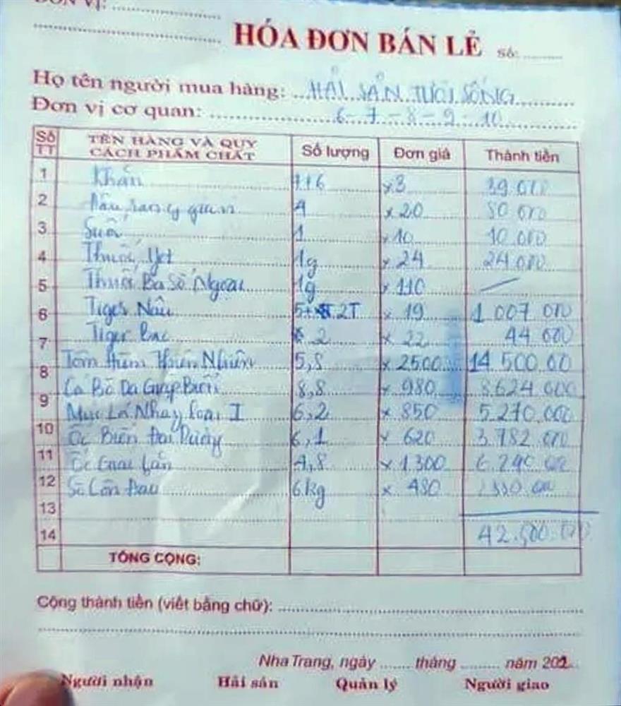 Khách tố nhà hàng chặt chém 42 triệu ở Nha Trang, sự thật là gì?-2