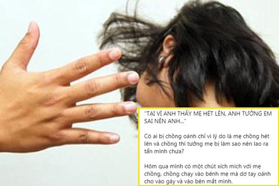 Nghe tiếng 'la làng' của mẹ, chồng lao vào đánh vợ 'nổ đom đóm mắt'