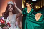 Ham váy xẻ sâu, Miss Universe 2021 lộ miếng dán nhạy cảm