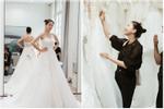 Lộ thêm ảnh Ngô Thanh Vân đi thử váy cưới